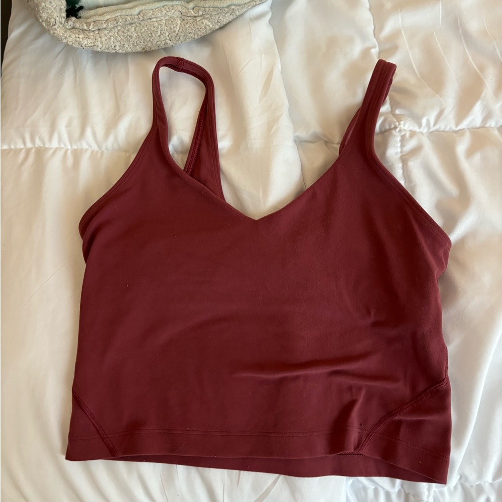 pink/red lululemon tank